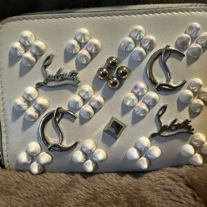 Christian Louboutin White Embellished Women's wallet